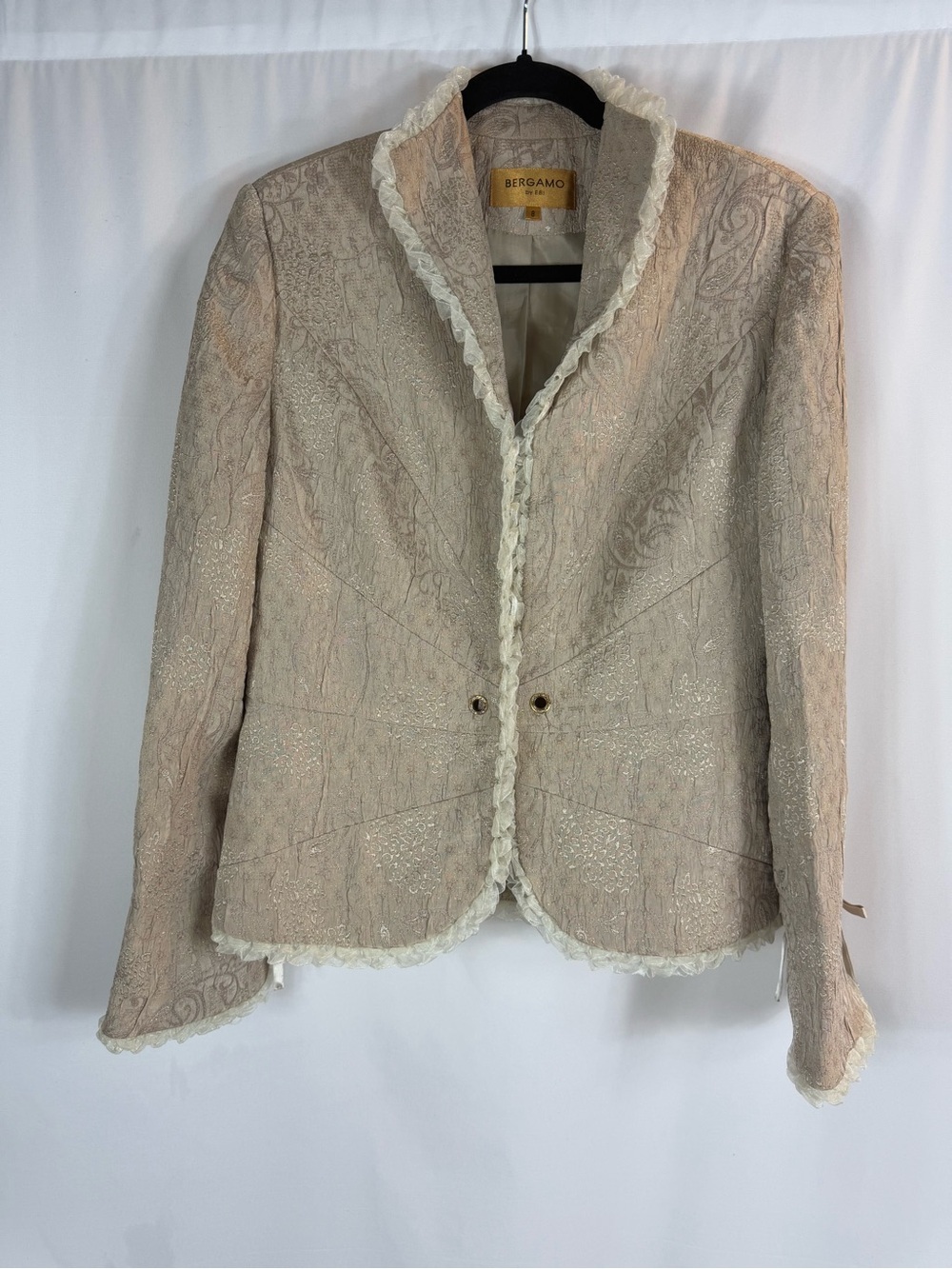 Bergamo by Ebi women blazer with lace and  bows details  size 8